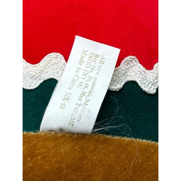 Vintage 1990 Large 27" Target Gingerbread Stuffed Plush Doll Candy Cane Bow READ - Picture 12 of 13